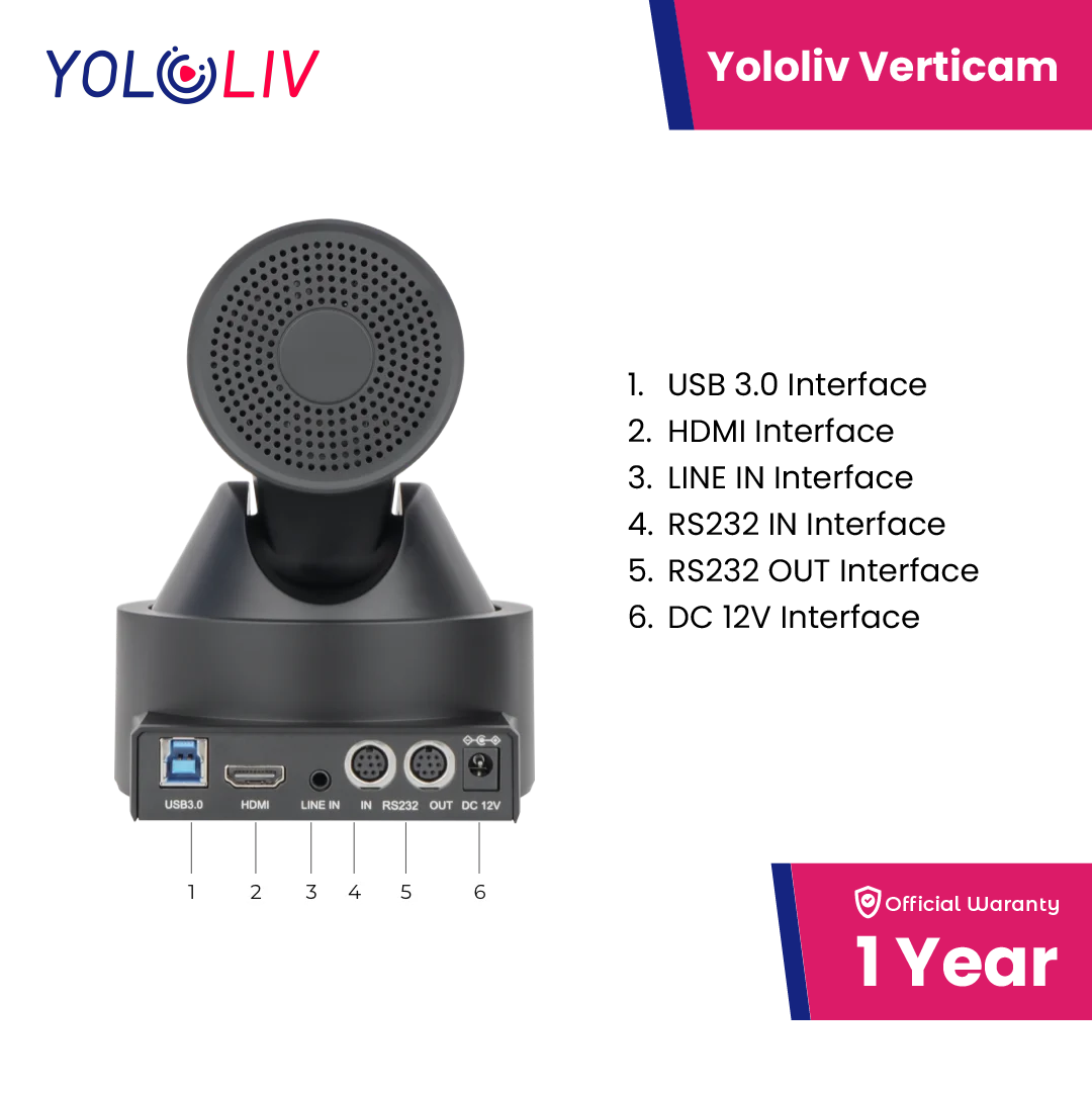 Promo Yololiv Verticam Vertical Live Streaming Ptz Camera Garansi Resmi