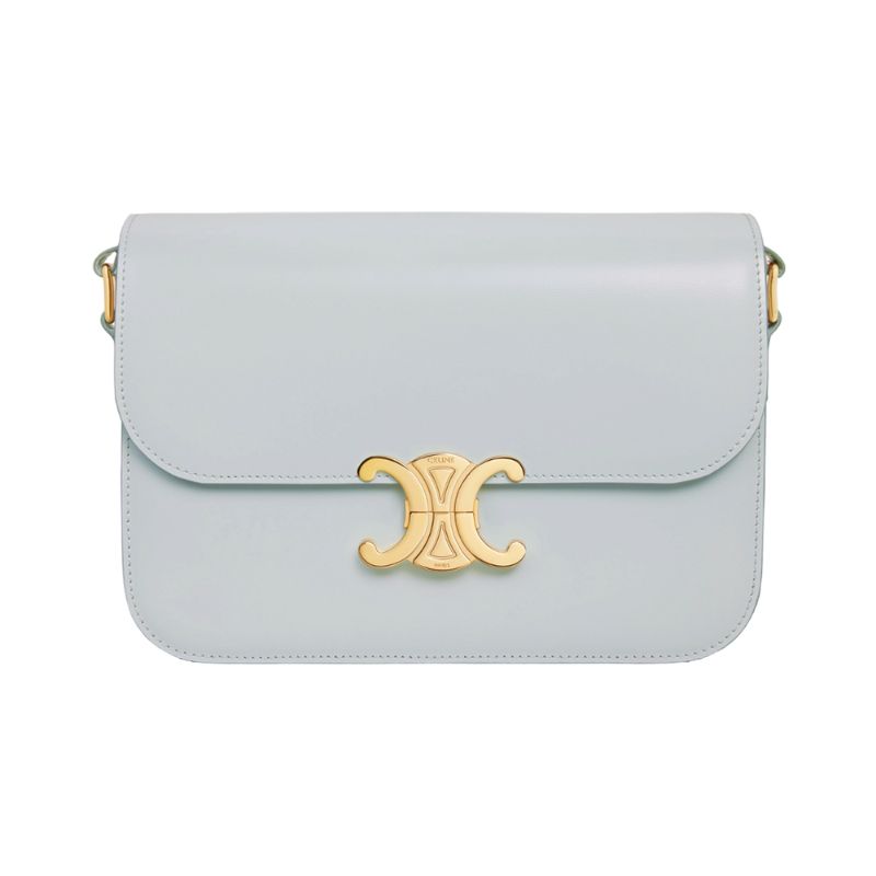 Medium triomphe bag in clearance shiny calfskin