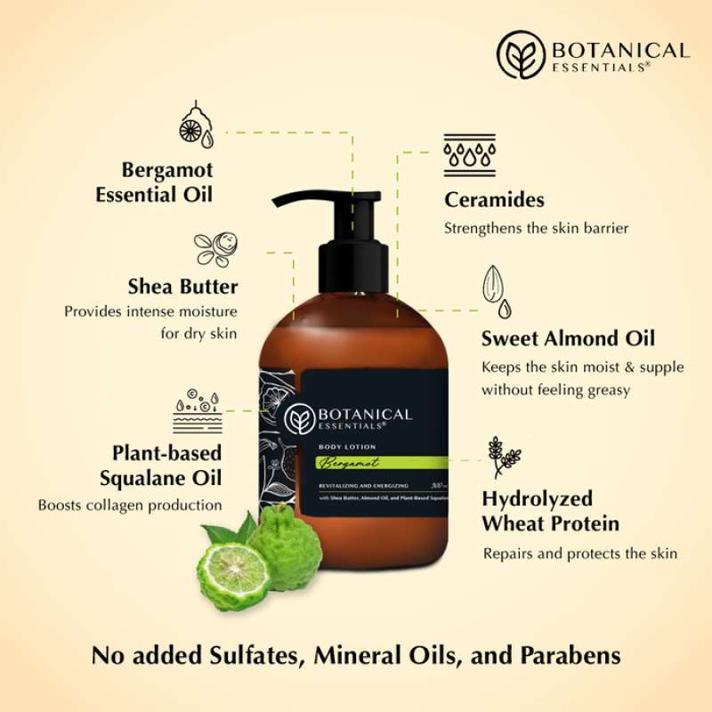 Jual Botanical Essentials - Body Lotion Bergamot 300ml Di Seller ...