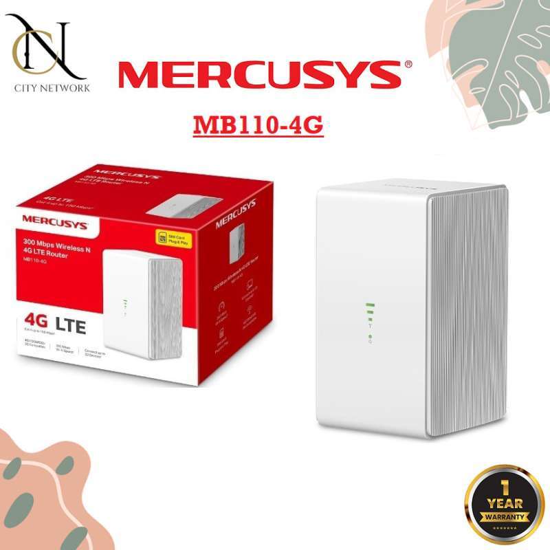 Jual Mercusys Mb110-4g 300mbps 4g Lte Modem Wireless Router Mb 110 - 4g ...