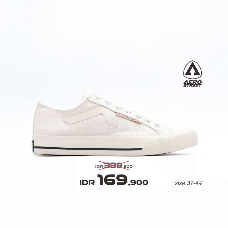 Promo Aerostreet 37 44 Jhosse Low White Sepatu Sneakers Casual Sport Sekolah Pria Wanita Aero Street 37 White Diskon 50 Di Seller Aerostreet Official Store Bentangan Kab. Klaten Blibli