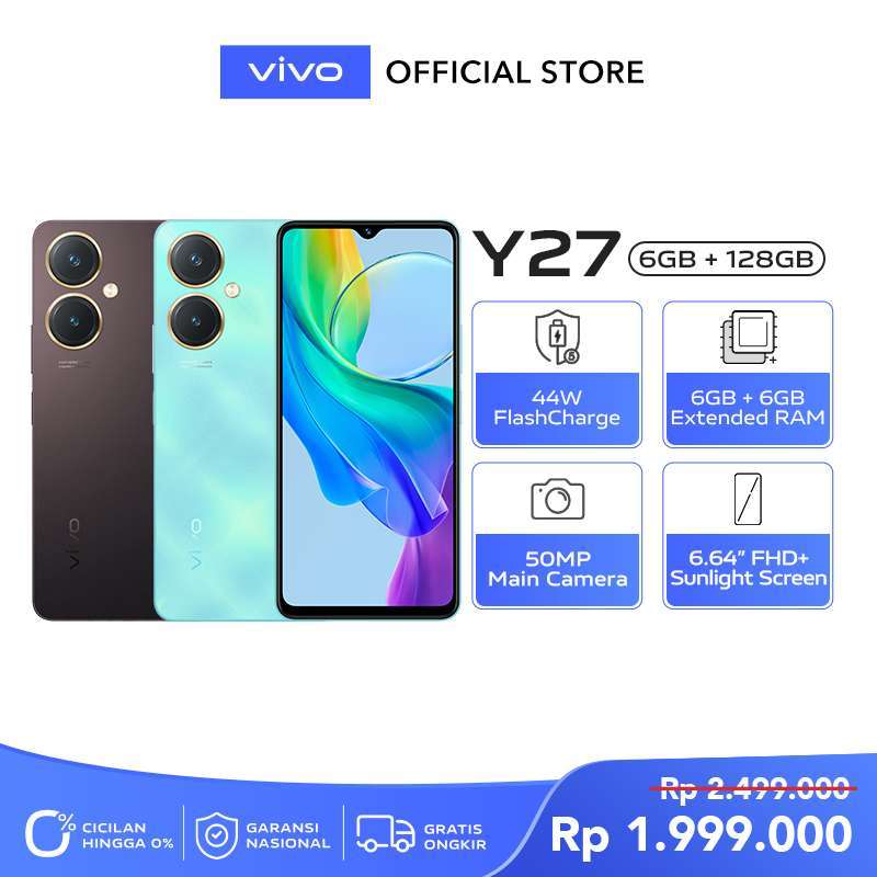 Jual Vivo Y27 (6/128) - 50mp Camera, 44w Flashcharge+5000mah, Dynamic ...