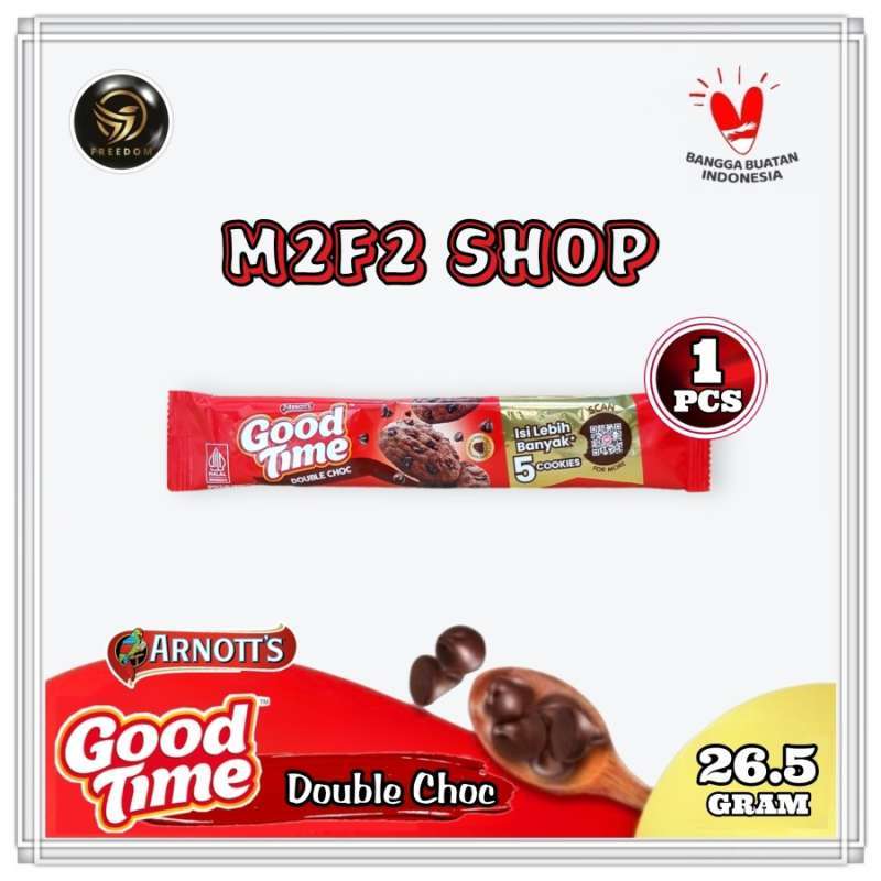 Jual Good Time Double Choco Cips Cookies Kukis Cokelat - 26,5 Gr ...