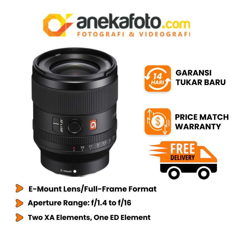 ANEKAFOTO Sony FE 35mm GM Lensa Kamera - Main Image