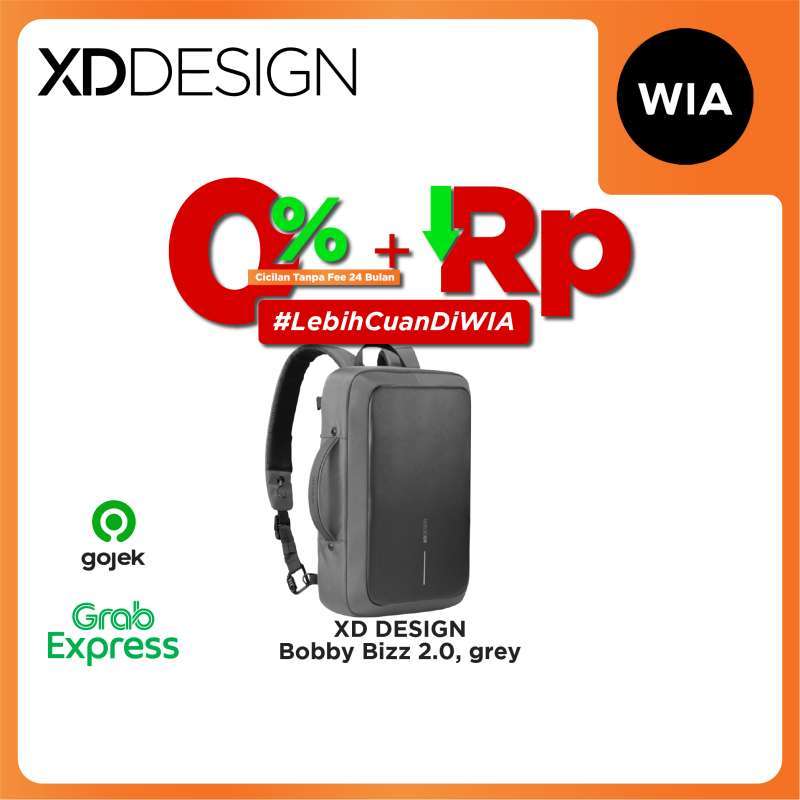 WIA XD Design Bobby Bizz Anti-Theft Backpack Briefcase Original