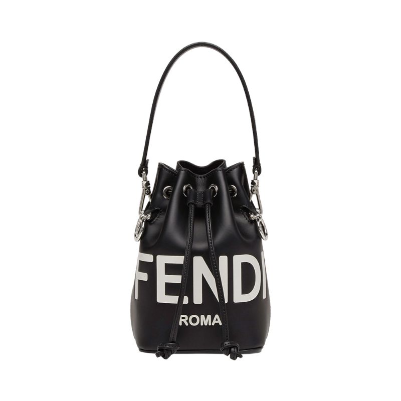Jual Fendi Mini Mon Tresor Monogram Bucket Bag Black di Seller