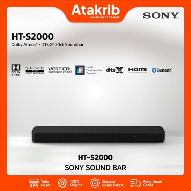 Jual Sony Sound Bar Ht-s2000 Ht S2000 Soundbar Dts X Dolby