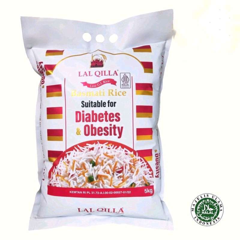 Promo Beras Basmati Lal Qilla 5kg Beras India Untuk Diabetes Obesity