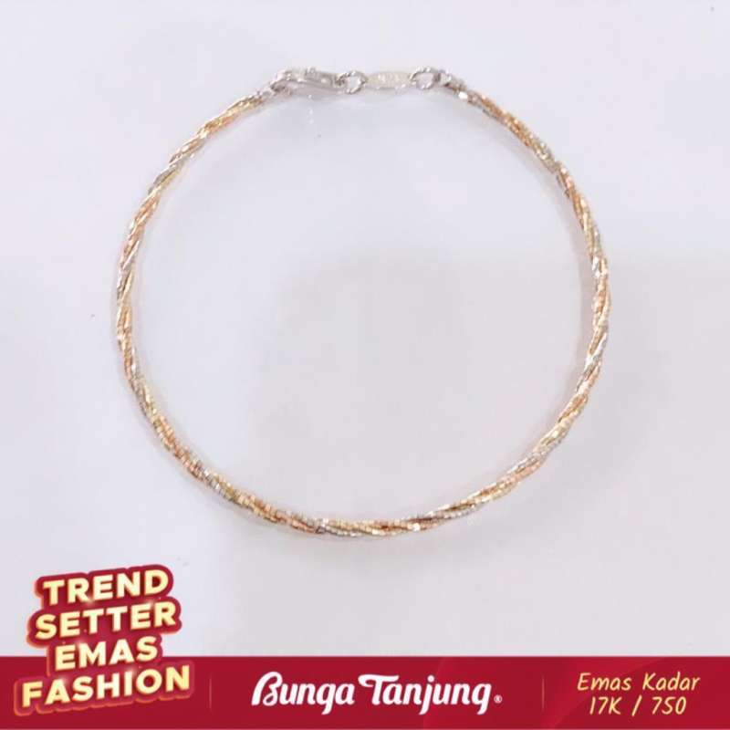 GELANG CHOKER ELEZTRA EMAS 17K BUNGA TANJUNG GOLD