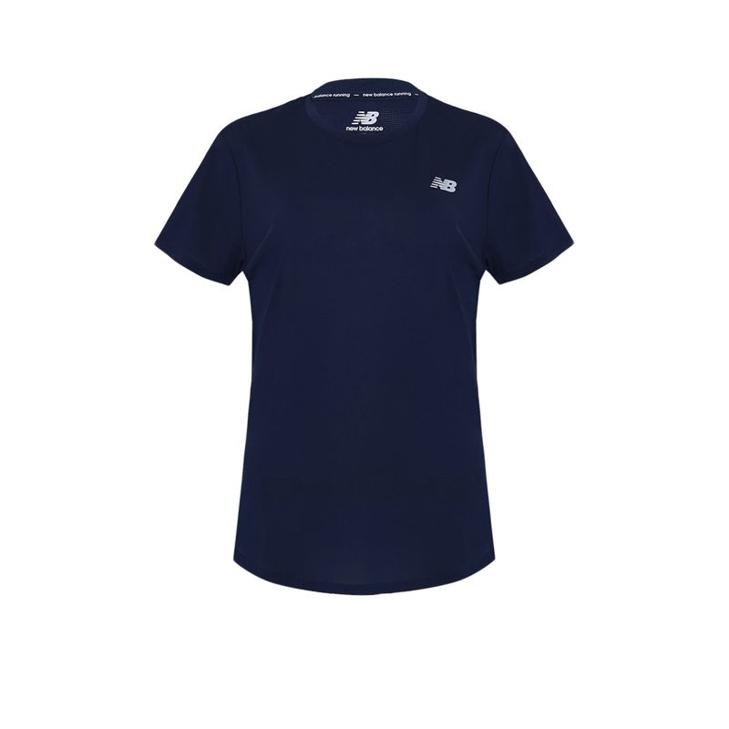 New Balance Women Running Accelerate Short Sleeve Top Kaos Lari Wanita NEWLWT23222N