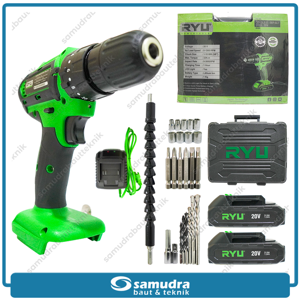 Cordless drill ryu best sale impact drill 20v
