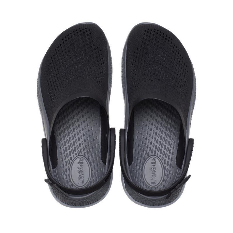 Promo Crocs Literide 360 Clog - Black/slate Grey [ccr2067080dd] Diskon ...