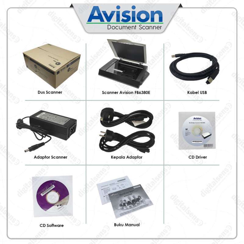 Jual Scanner Avision Fb6380e - Flatbed-a3- 4 Detik/lembar Di Seller ...