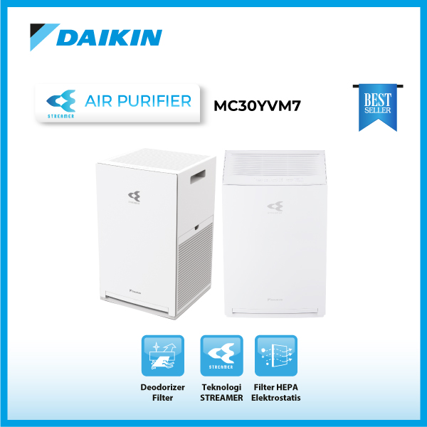 Promo Daikin Air Purifier MC30YVM7 Pembersih Udara HEPA Filter
