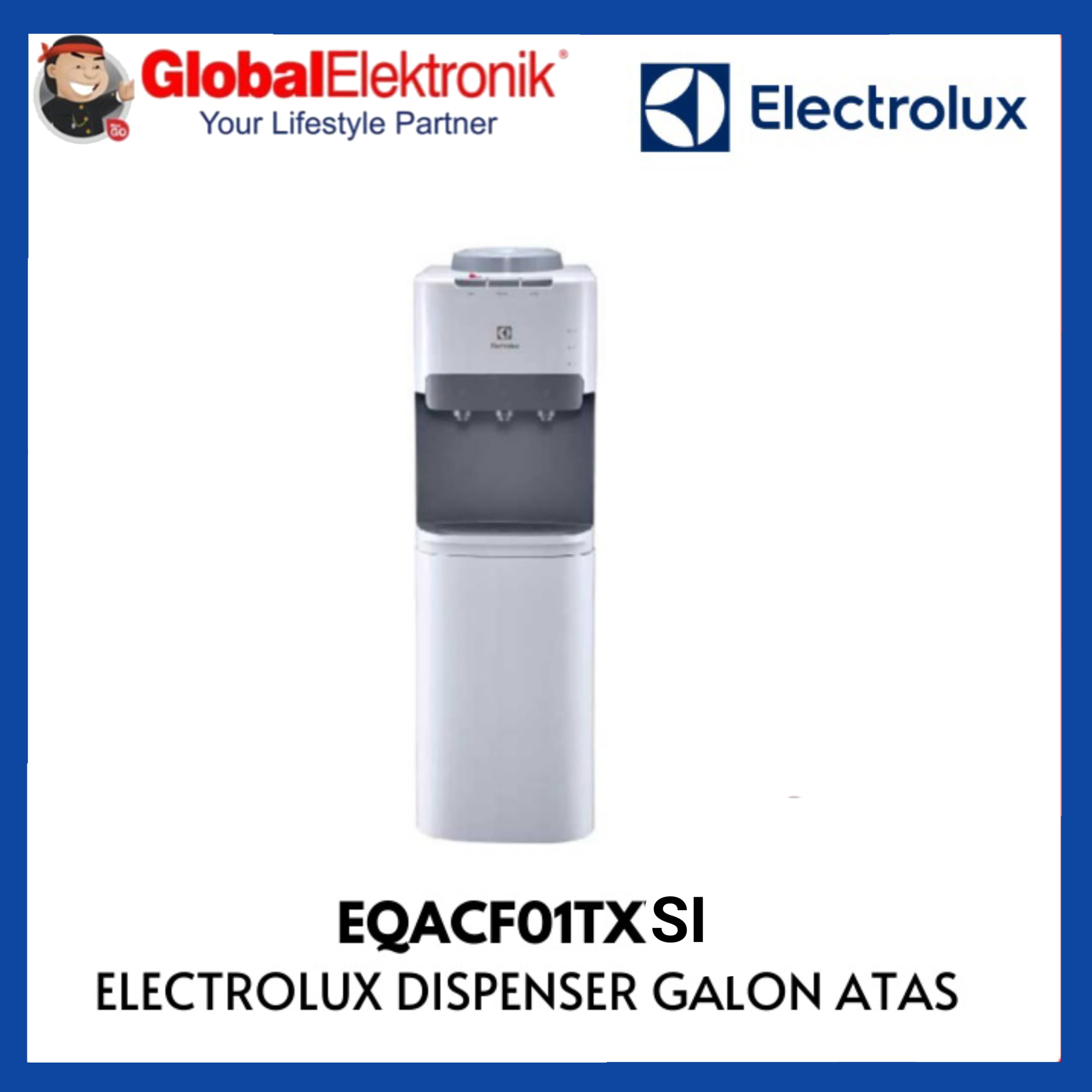 Jual Water Dispenser Electrolux Galon Atas EQACF01TXSI Top Loading