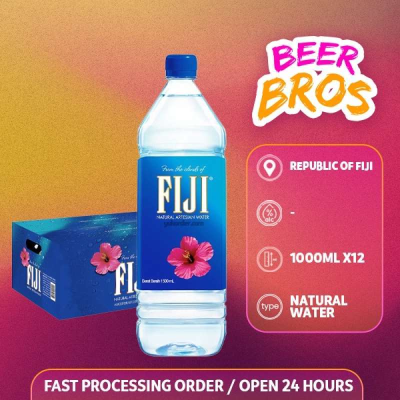 Jual FIJI Artesian Still Mineral Water 1000ml [ dus isi 12 botol ] Air