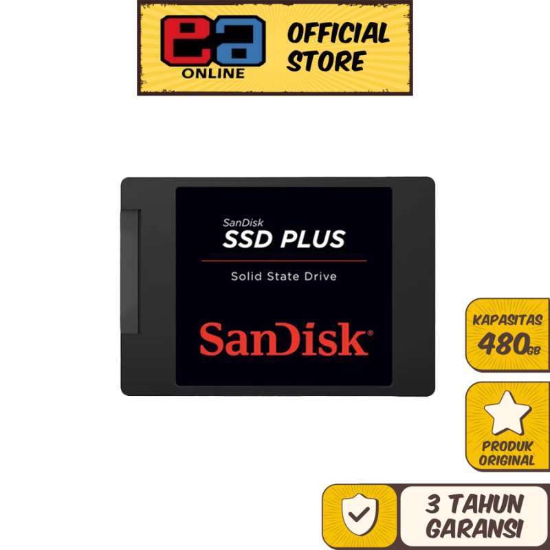 SANDISK SSD PLUS Solid 480GB SPEED UP TO 530MBPS
