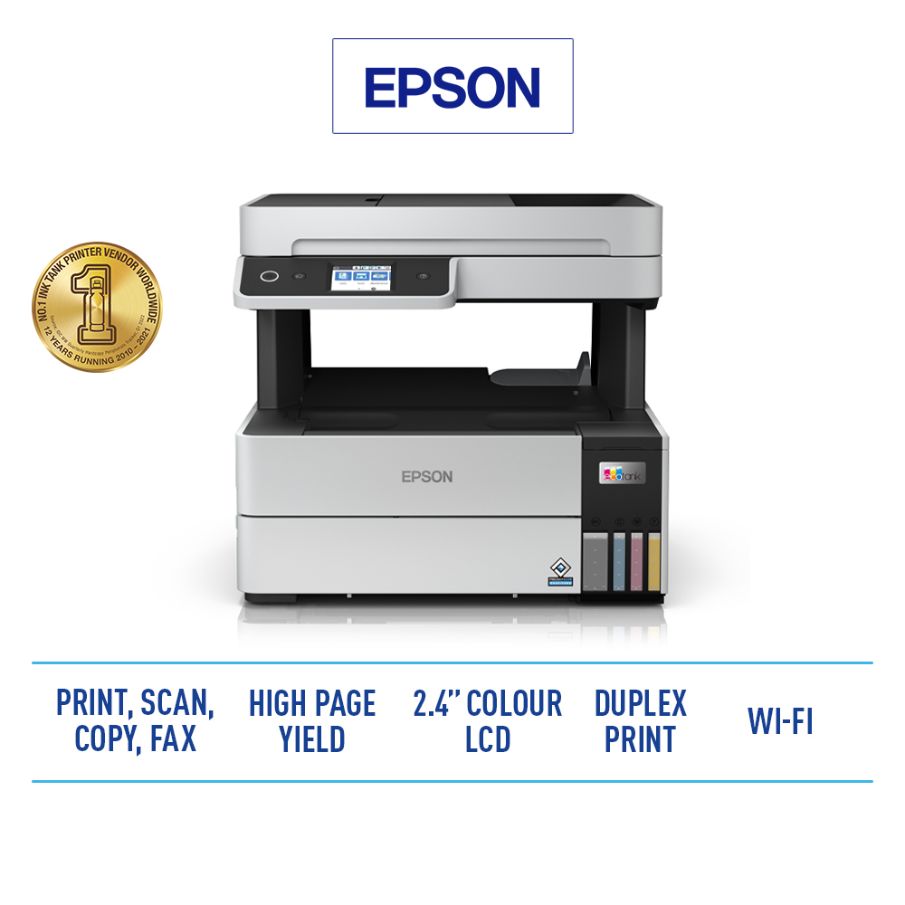 Epson ecotank l6460 večfunkcijski tiskalnik sprednji pogled