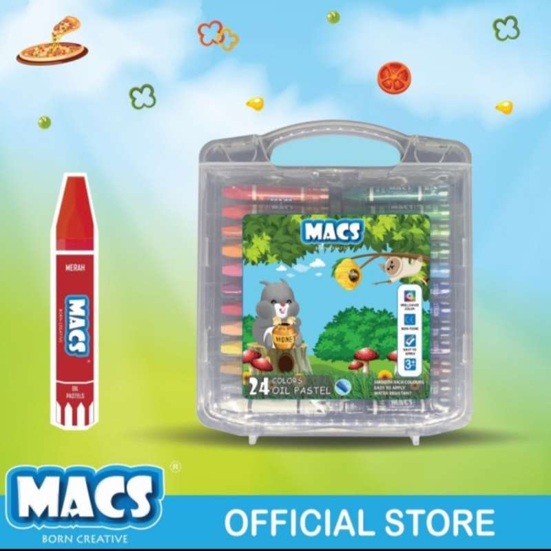 Jual Macs Oil Pastel Crayon 24 Warna Di Seller Merauke Online Official