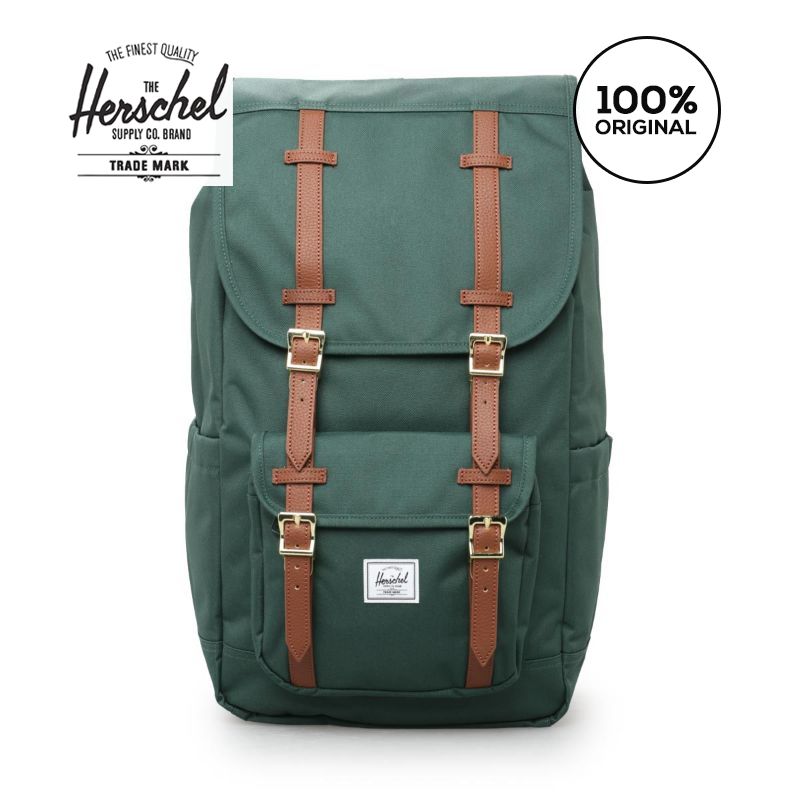 Promo Herschel Little America Backpack Trekking Green 11390 05932