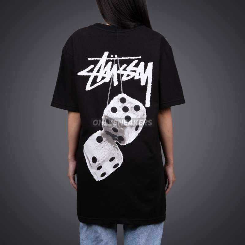 【新品】ステューシー　Stussy Fuzzy Dice Tシャツ Lサイズ ステューシーSTUSSY FUZZY DICE Tシャツ L 黒 ブラック Jual Stussy