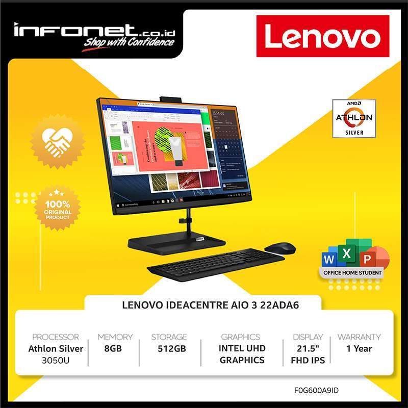 Lenovo IdeaCentre AIO 22 – Schermo Touch FHD 21,5 Pollici – Nuovo, Pronto All'uso - Foto 4
