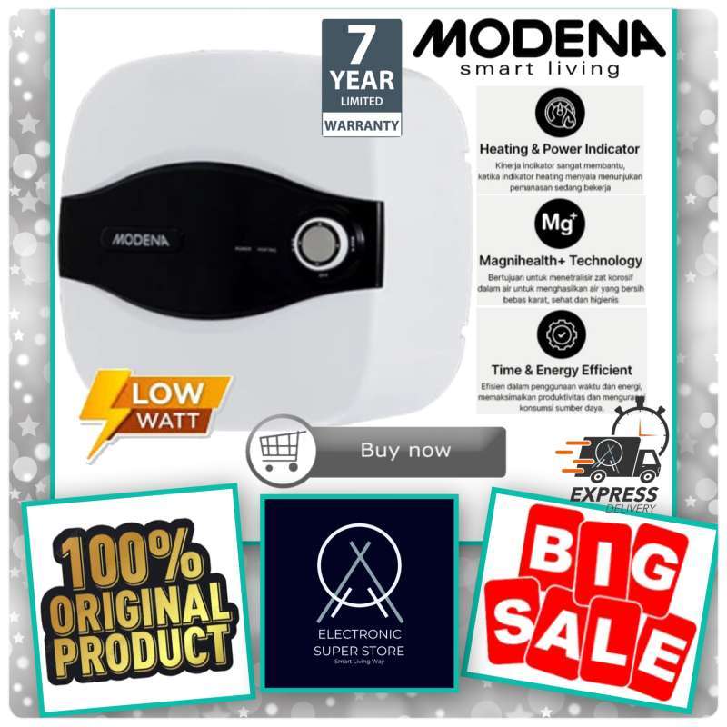 Promo Modena Electric Water Heater Es-15a3 Es 15a3 Es15a3 15 Liter