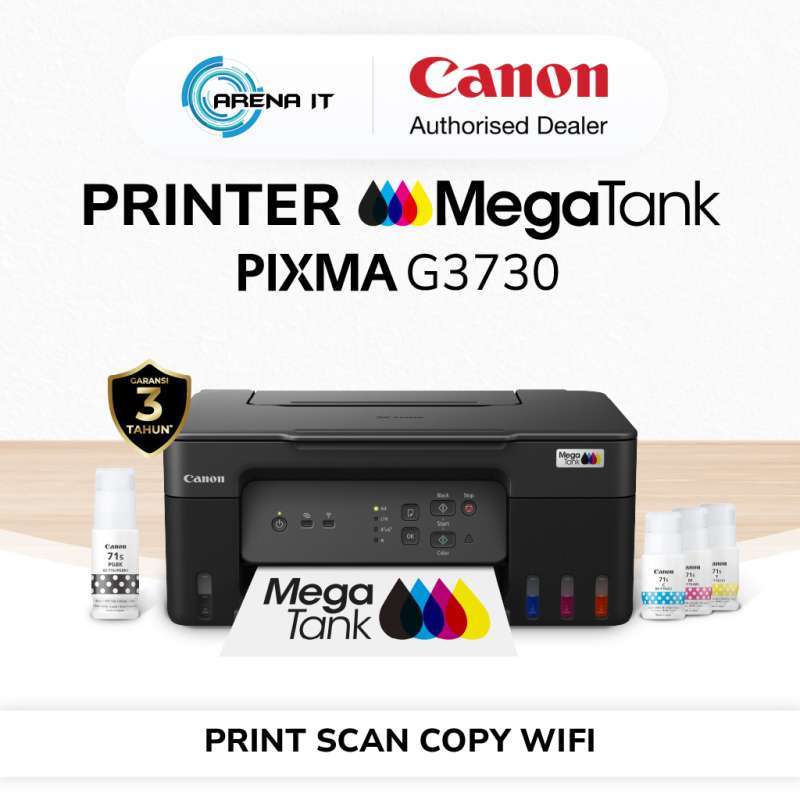 Jual Printer Ink Tank Canon Pixma G3730 Black Print Scan Copy