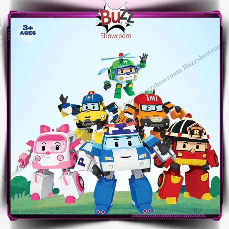 Jual Robocar Poli Transform Mainan Anak Figure Robot Amber Roy