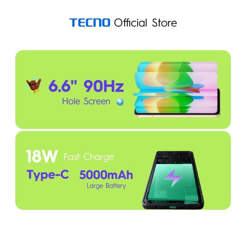 Jual TECNO SPARK 20C Ram {4GB/8GB + 128GB} 50MP+AI CAMERA, Dynamic Port ...