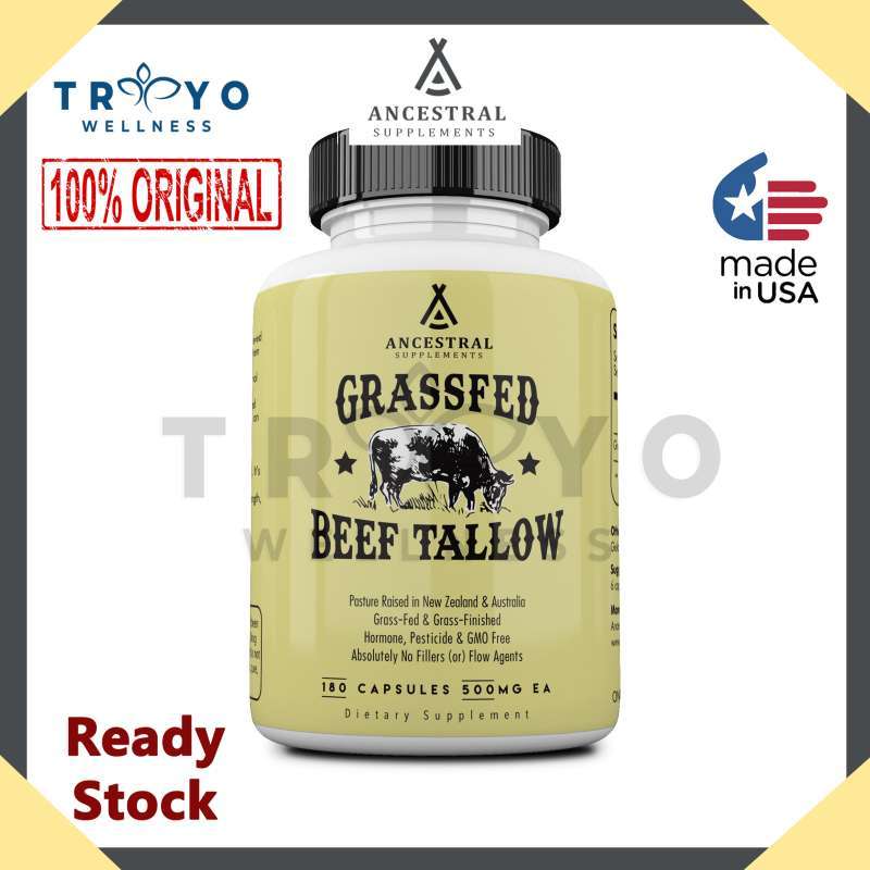 Jual Grass Fed Beef Tallow From Suet Ancestral Supplements 180 Kapsul
