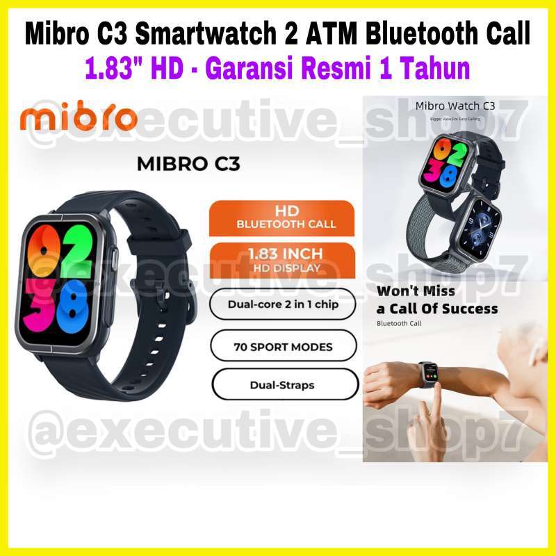 Mibro C3 Smartwatch ATM Bluetooth Call HD Garansi Resmi  Tahun