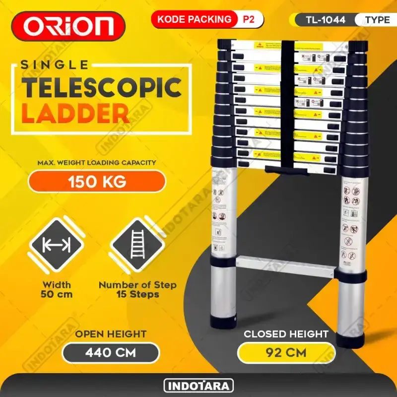 Tangga Ramp Portable Jual Tangga Lipat Teleskopik 4.4m Aluminium Tebal Anti Slip 150kg ...