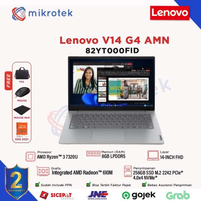 Écran LCD LED 14" 1920x1080 Pour Lenovo V14 Gen 4 AMN (82YT) - Compatible Neuf, 30 Broches