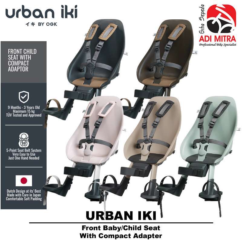 Jual Urban Iki Front Child Seat Compact Adapter Bicycle Seat For Head Tube Boncengan Anak Depan