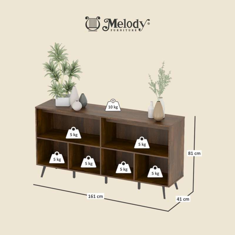 Promo Melody Furniture - Buffet Sideboard Groovy Sb 160 Ec Rustic ...