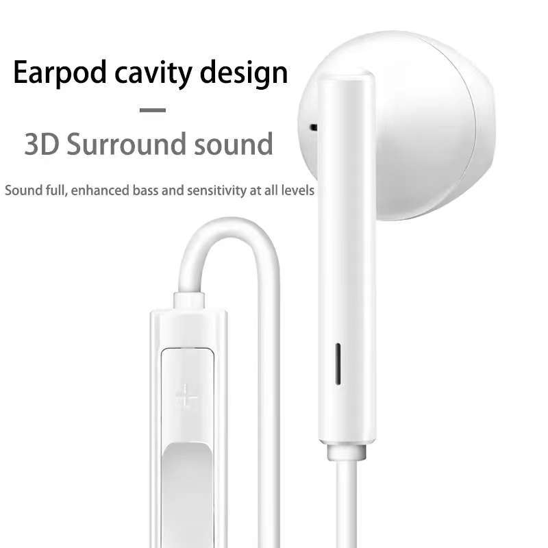 Huawei Headset Type-C Handsfree Kabel With Microphone Hengset P20  P30 Pro Hendset Murah