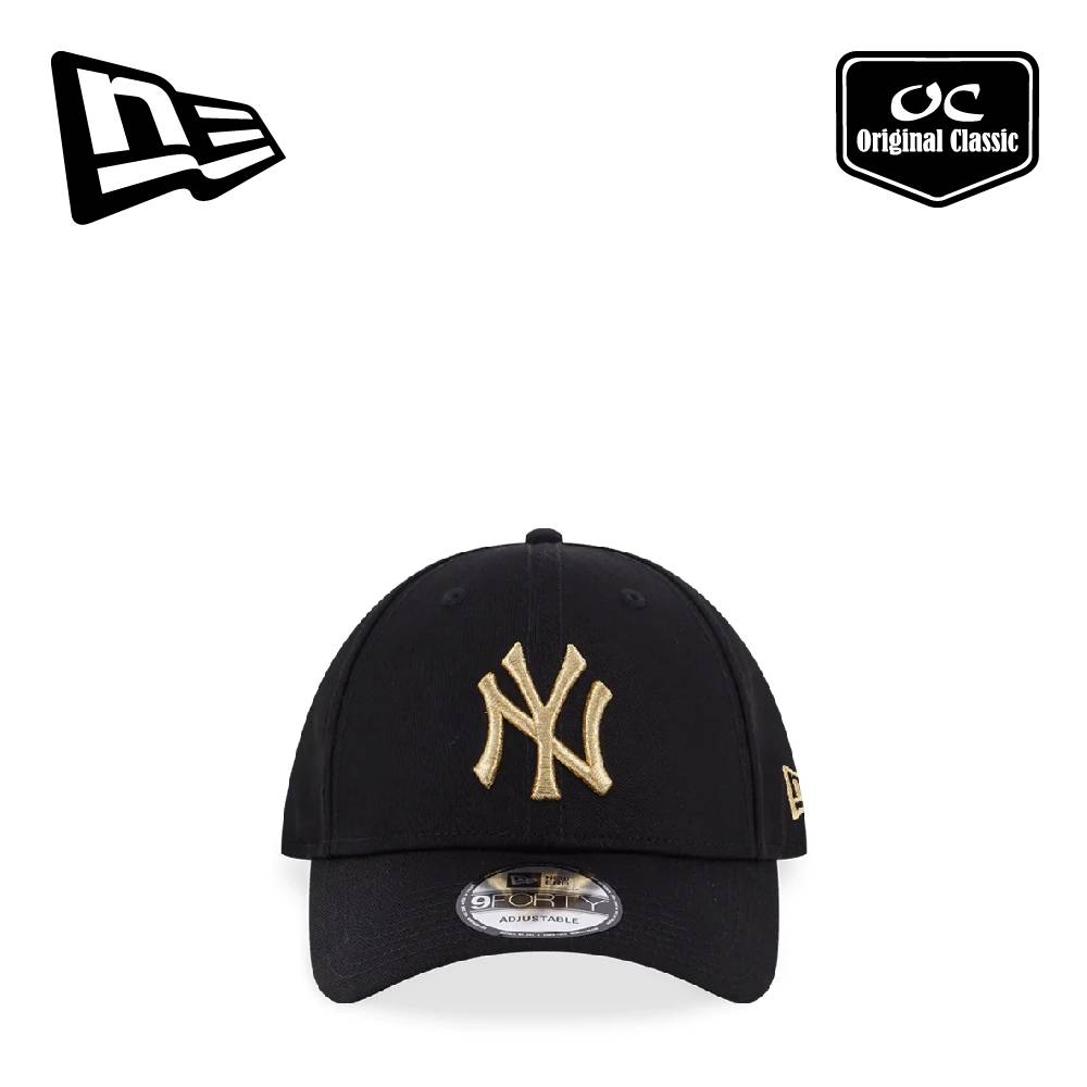 Black Topi New Era 9forty New Era Unisex MLB 940 MB Gold New