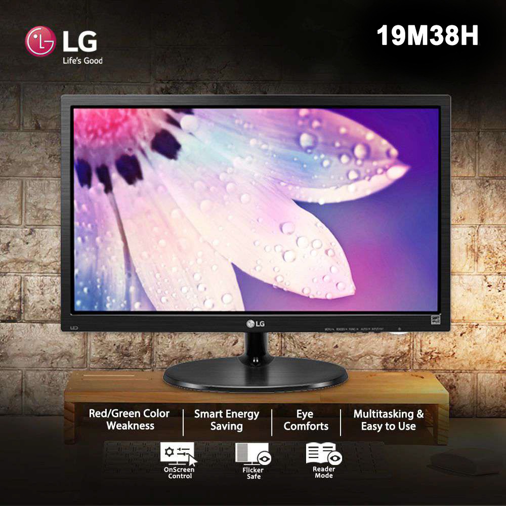 Jual LG 19M38H LED Monitor [19 inch/VGA/HDMI]PROMO di Seller POWER