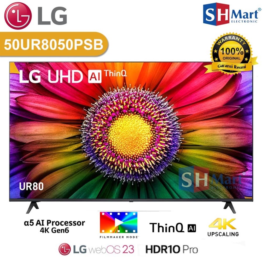 Jual LG SMART TV 50 INCH 50UR8050PSB UHD 4K HDR ThinQ AI 50UR8050NEW