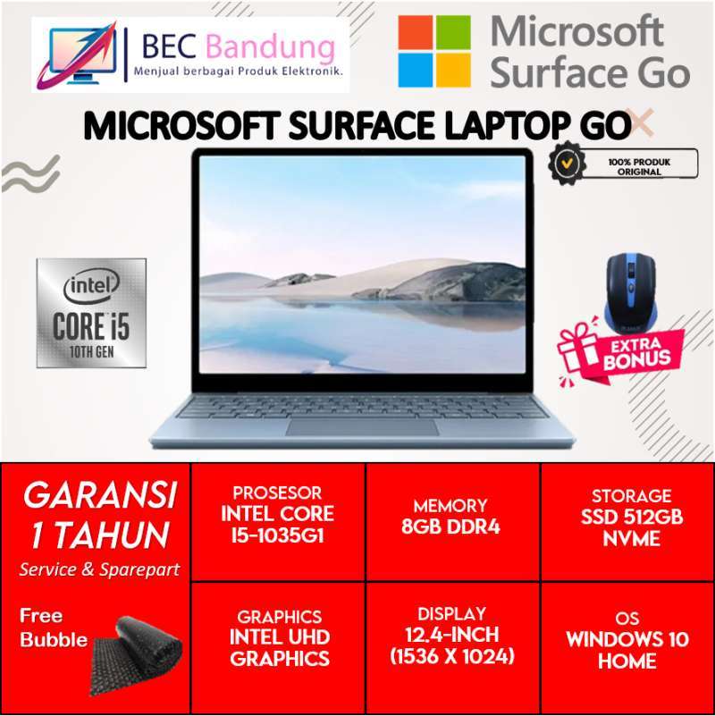 Jual Microsoft Surface Laptop Go Ultra Thin Laptop Touchscreen Intel