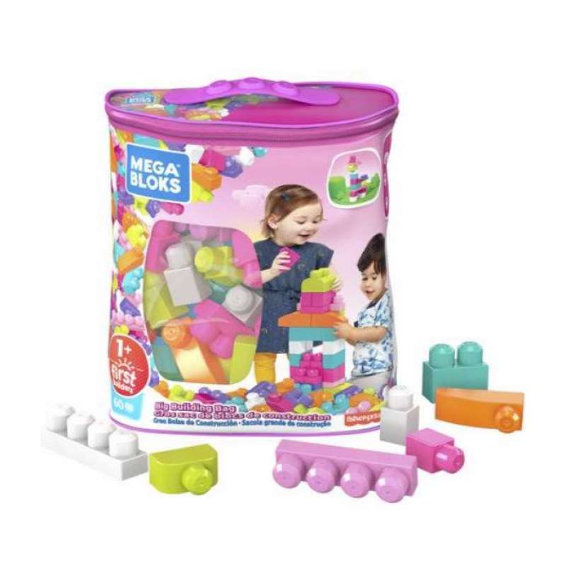 Mega Bloks 60 Pcs Mega Bloks Classic Big Building Bag 60 Pieces