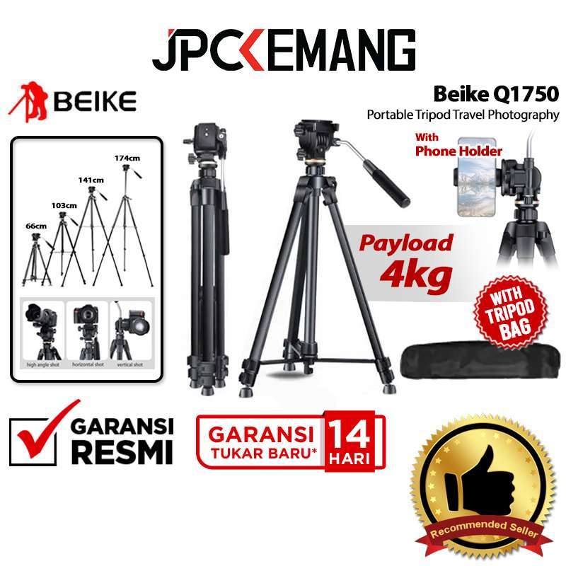 Promo Jpc Kemang Beike Q1750 Aluminum Travel Tripod Kamera Beike Q-1750 ...