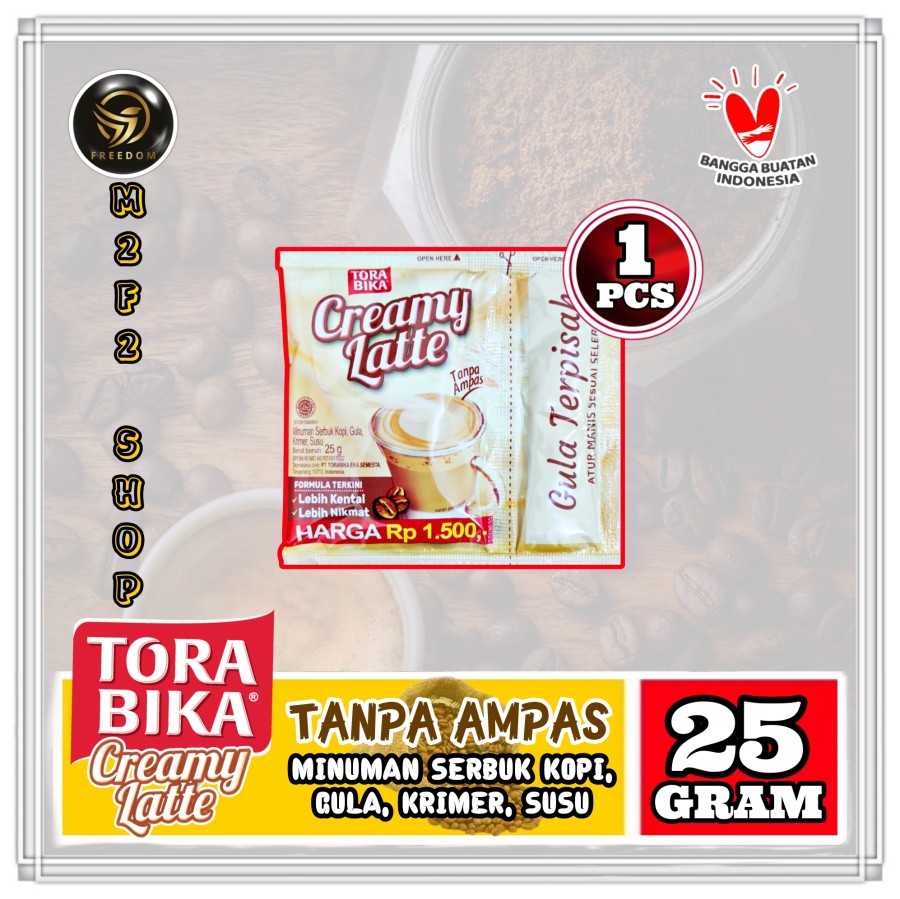 Promo Kopi Torabika Creamy Latte Sachet 25 gr (Kemasan Satuan) Diskon