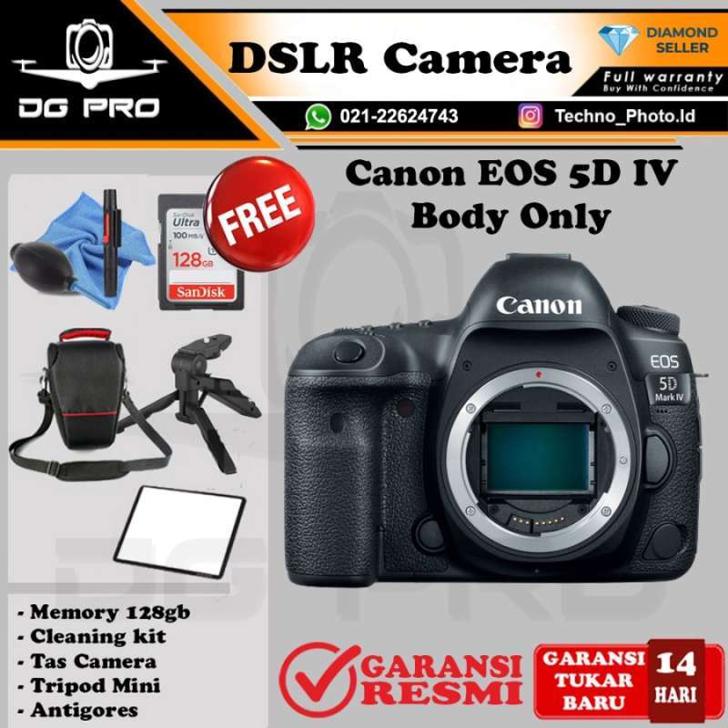 Canon EOS 5D Mark IV Body Only DSLR Camera Mark BO RESMI DATASCRIP