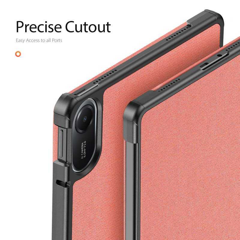 DUX DUCIS Flip Cover In Pelle PU Per Xiaomi Redmi 9C - Con Stand, Slot Per Carte E Chiusura Magnetica (Nera)