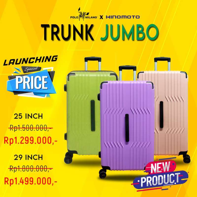 Koper Trunk Jumbo Polo Milano X Polo Milano 25 Inci 728411 GARANSI PART