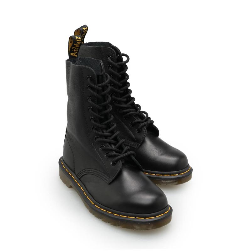 Promo Dr. Martens 1490 Virginia Leather High Boots Black