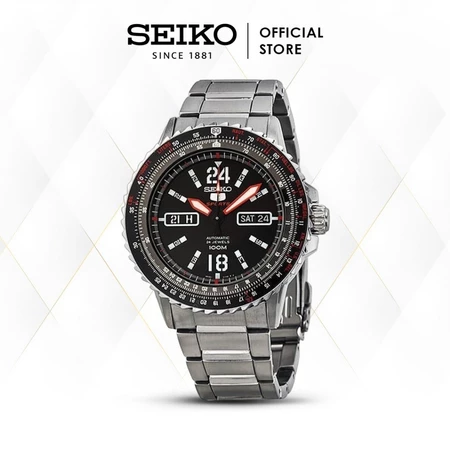Jam Tangan Pria Seiko 5 Sports SRP353K1 Automatic Black Dial Stainless Steel SRP353 Original