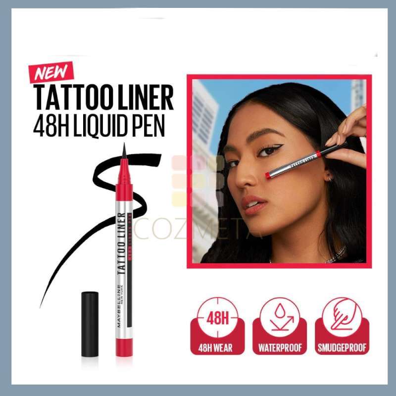 Jual Maybelline Line Tattoo Eyeliner Eye Liner Black Di Seller Cozmeta ...